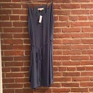 LOFT covered button tank dress